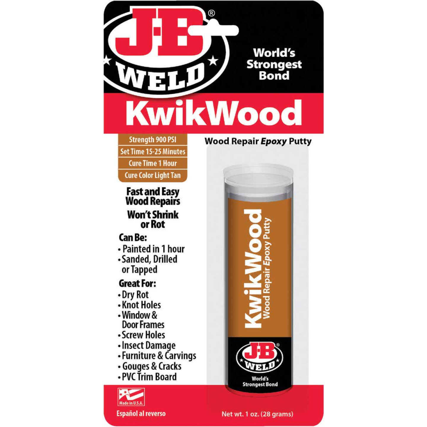 J-B Weld 1 Oz. KwikWood Epoxy - Carpenter Bros. Hardware & Rental